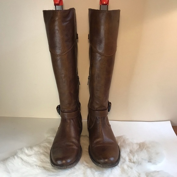 FRYE Women’s 15R Leather Riding Boot Brown 7.5 B - Picture 10 of 15